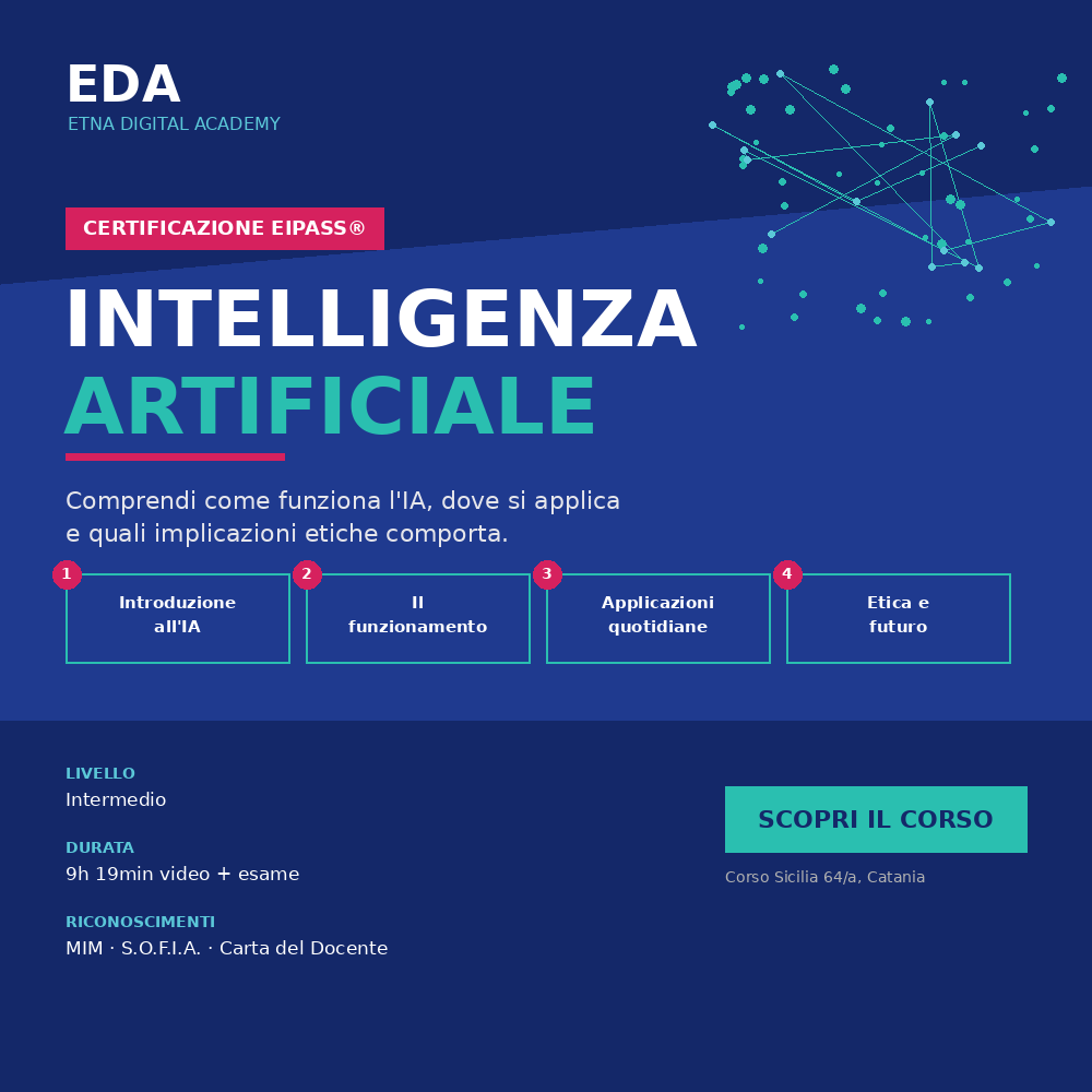 certificato intelligenza artificiale